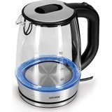 Goldmaster Göksü Cam 1.7 lt 2200 W Işıklı Klasik Beyaz Kettle