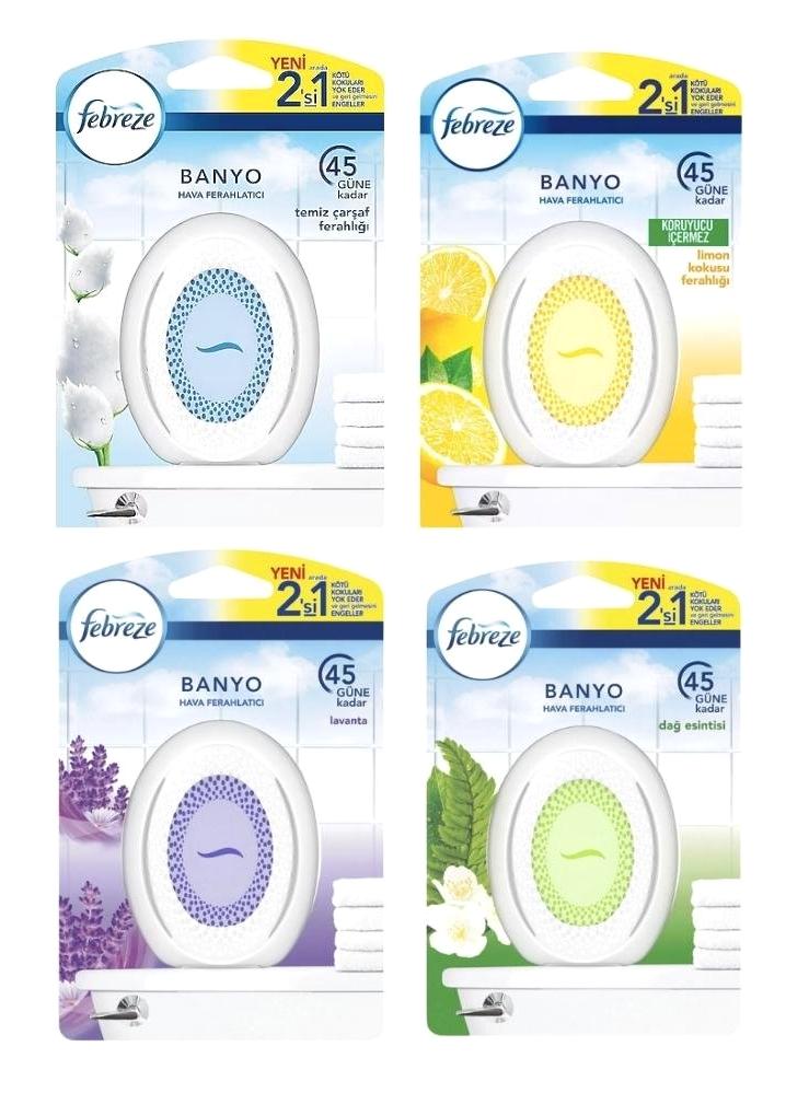 Febreze Dağ Esintisi - Lavanta - Limon - Okyanus Ferahlığı 4 x 7.5 ml