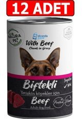 Eco Natura Pet Biftekli Yetişkin Yaş Köpek Maması 400 gr 12'li