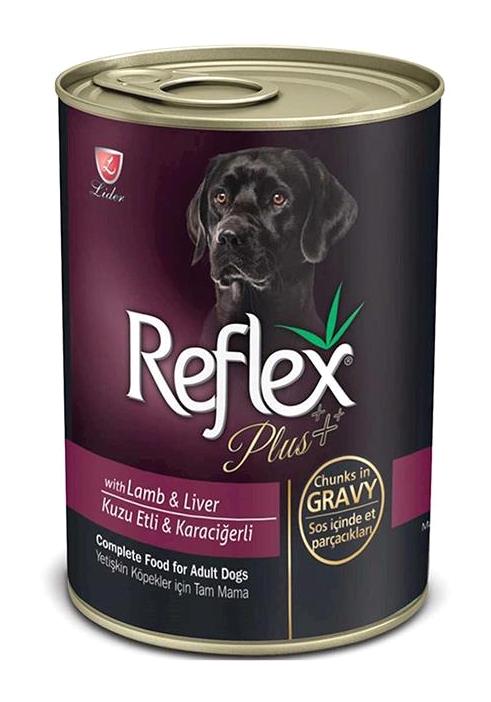 Reflex Plus Ciğerli-Kuzu Etli Yetişkin Yaş Köpek Maması 400 gr