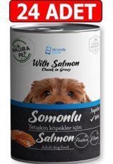 Eco Natura Pet Somonlu Yetişkin Yaş Köpek Maması 400 gr 24'lü