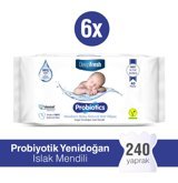 Deep Fresh Probiyotik Yenidoğan 40 Yaprak 6'lı Paket Islak Mendil