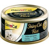 Gimcat Shinycat Tavuk-Ton Balıklı Yetişkin Yaş Kedi Maması 70 gr