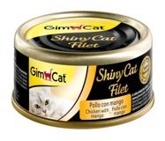Gimcat ShinyCat Kıyılmış Fileto Tavuk-Mangolu Yetişkin Yaş Kedi Maması 70 gr