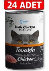 Eco Natura Pet Premium Quality Tavuk Yetişkin Yaş Kedi Maması 24x400 gr