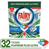 Fairy Platinum Plus Ultra Temizlik Tablet Bulaşık Makinesi Deterjanı 32 Adet