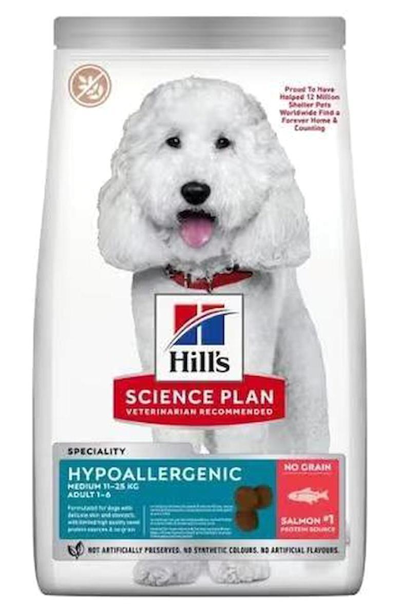 Hills Hypo-Allergenic Somonlu Orta Irk Yetişkin Kuru Köpek Maması 2.5 kg