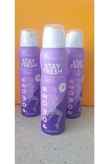 Farmasi Stay Fresh Powder Sprey Kadın Deodorant 3x150 ml