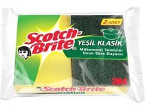 Scotch Brite Yeşil Klasik Bulaşık Süngeri 2'li