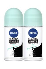 Nivea Black&White Invisible Fresh Roll-On Kadın Deodorant 2x50 ml