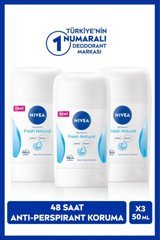 Nivea Fresh Natural Roll-On Kadın Deodorant 3x50 ml