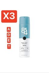 8X4 No.9 Dry Cool Sprey Erkek Deodorant 3x150 ml