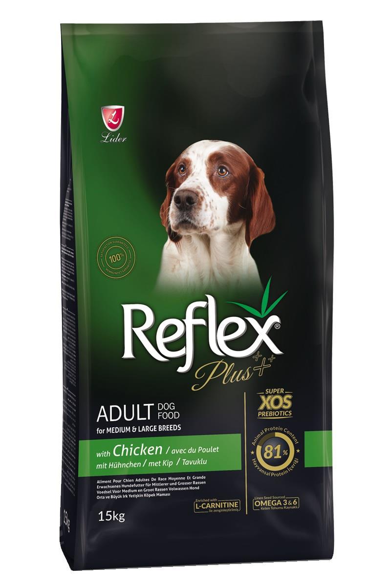Reflex Plus Tavuklu Büyük Irk Yetişkin Kuru Köpek Maması 15 kg