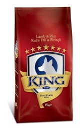 King Kuzu Etli Pirinçli Tüm Irklar Yetişkin Kuru Köpek Maması 15 kg