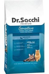 Dr.Sacchi Premium Sensitive Somonlu Yetişkin Kuru Kedi Maması 1.5 kg