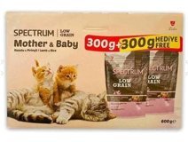 Spectrum Low Grain Kuzu Etli Yavru Kuru Kedi Maması 2x300 gr