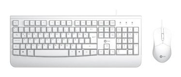 Lenovo Lecoo CM105 USB Kablolu Türkçe Q Klavye Mouse Seti Beyaz