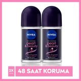 Nivea Pearl&Beauty Fine Fragrance Antiperspirant Roll-On Kadın Deodorant 2x50 ml