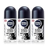 Nivea Black&White Invisible Roll-On Erkek Deodorant 3x50 ml