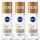 Nivea Beauty Elixir Invisible Roll-On Kadın Deodorant 3x40 ml