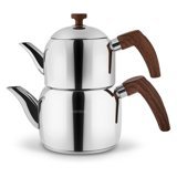 Karaca Weny İndüksiyon Tabanlı Mini Çaydanlık Takımı İnox-Kahverengi