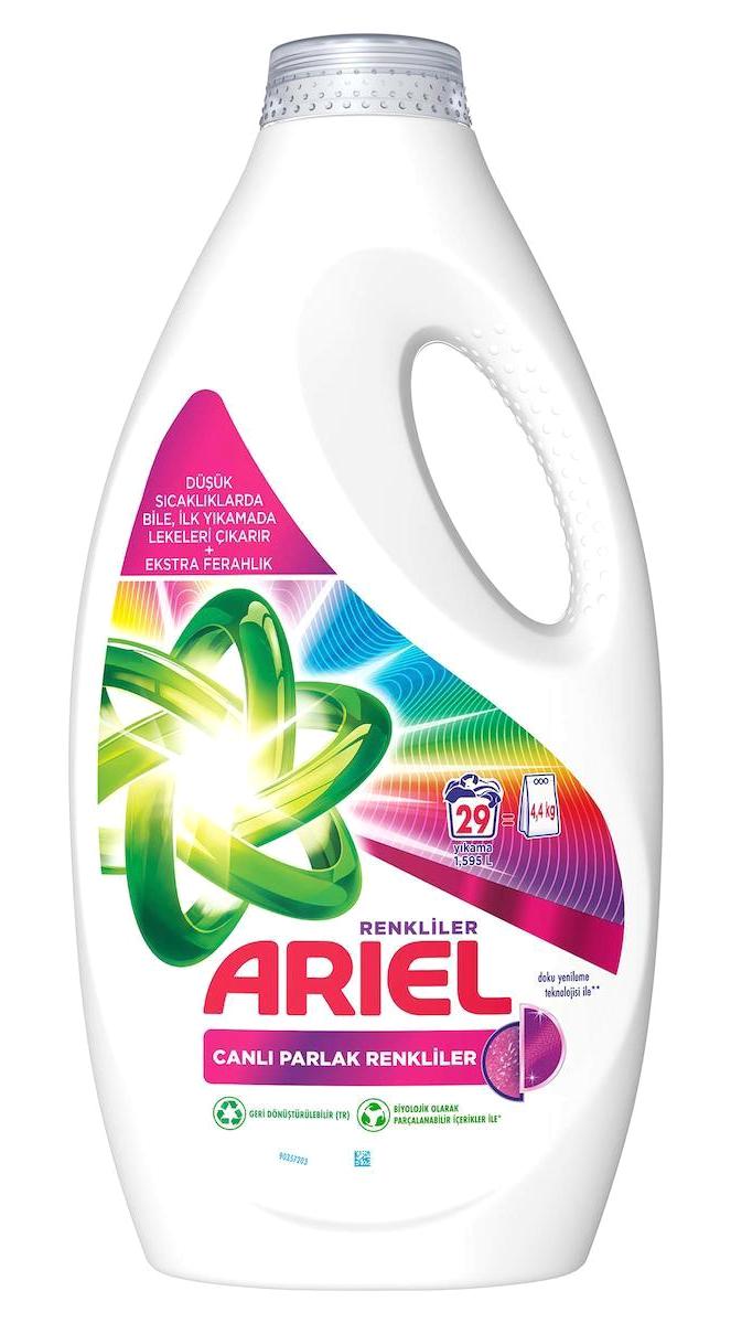 Ariel Canlı Parlak Renkliler 29 Yıkama Sıvı Deterjan