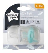 Tommee Tippee Ultra Light 6-18 Ay 2'Li Beyaz-Mavi Emzik