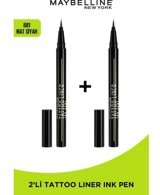 Maybelline New York Tattoo 881 Mat Siyah İnce Uçlu Kalem Eyeliner