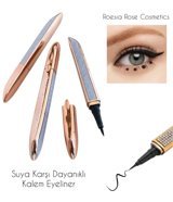 Rose Diamond Suya Dayanıklı Mat Siyah Kalıcı İnce Uçlu Kalem Eyeliner