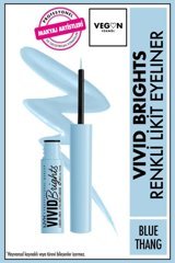 Nyx Vivid Brights Mat Blue Thang Kalıcı İnce Uçlu Likit Eyeliner