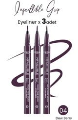 L'oréal Paris İnfaillible 04 Suya Dayanıklı Dew Berry Kalıcı İnce Uçlu Kalem Eyeliner 3 Adet