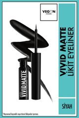 Nyx Vivid Mat Siyah İnce Uçlu Likit Eyeliner