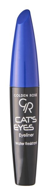 Golden Rose Cat's Eyes Suya Dayanıklı Mat Mavi Kalıcı İnce Uçlu Likit Eyeliner