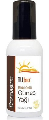 Allbio Bitki Özlü Vücut İçin Bronzlaştırıcı Yağ 150 ml