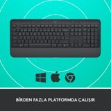 Logitech K650+M650 Sessiz Siyah Kablosuz Klavye Mouse Seti