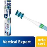 Signal Vertical Expert Orta U Manuel Yetişkin Diş Fırçası Beyaz-Mavi-Yeşil