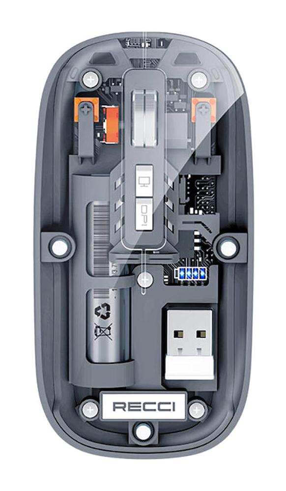 Recci RCS-M01 Kablosuz Şeffaf Optik Mouse