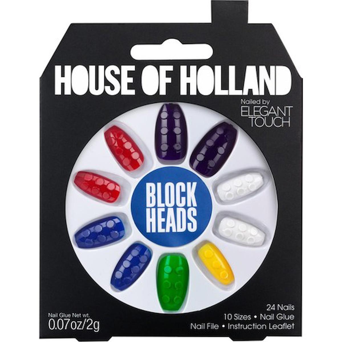 Elegant Touch House Of Holland 24 Parlak 24'lü Oval Çok Renkli Takma Tırnak