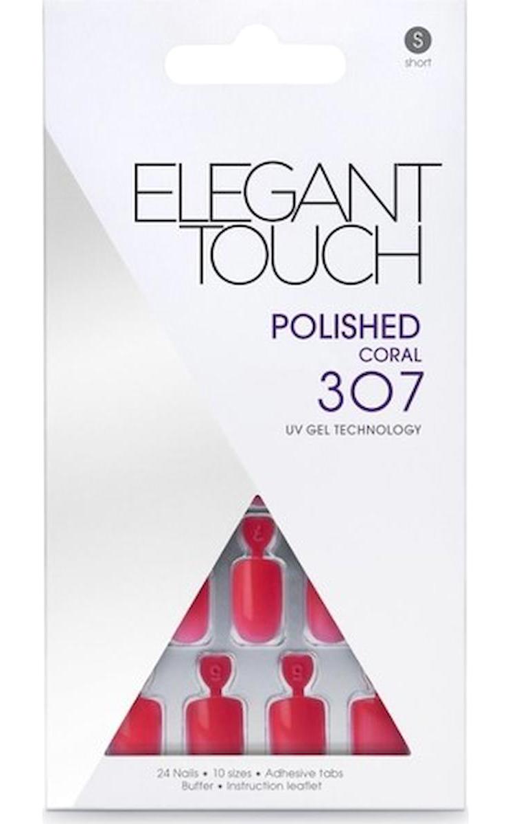 Elegant Touch 307 Parlak 24'lü Oval Mercan Takma Tırnak