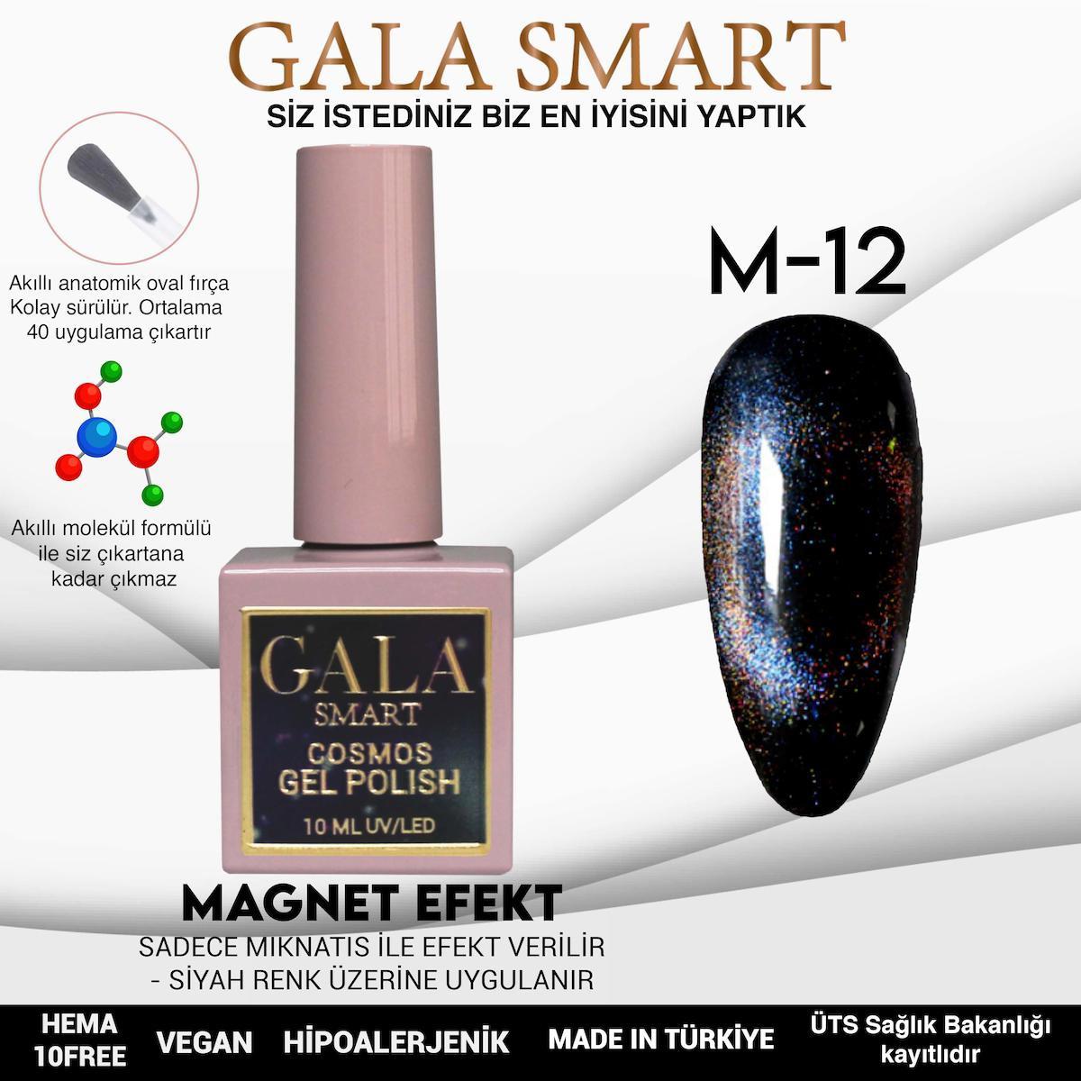 Gala Smart M12 Kahverengi Metalik Kalıcı Oje