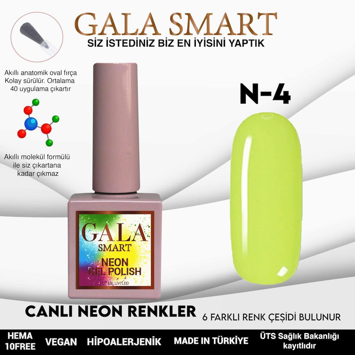 Gala Smart N4 Yeşil Neon Kalıcı Oje