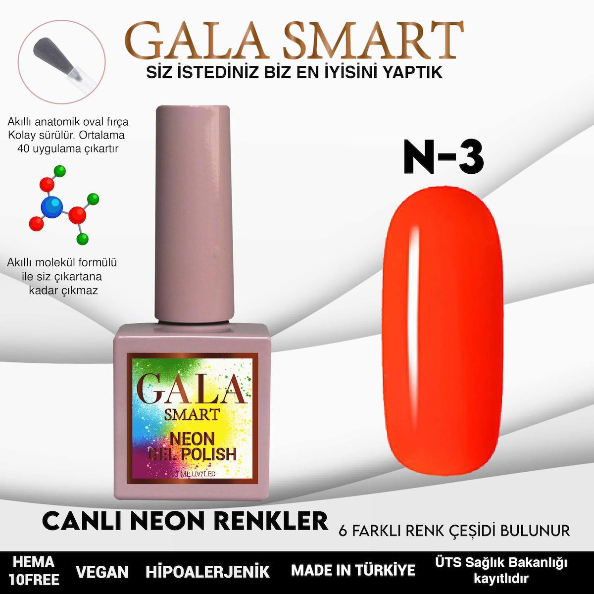 Gala Smart N3 Turuncu Neon Kalıcı Oje