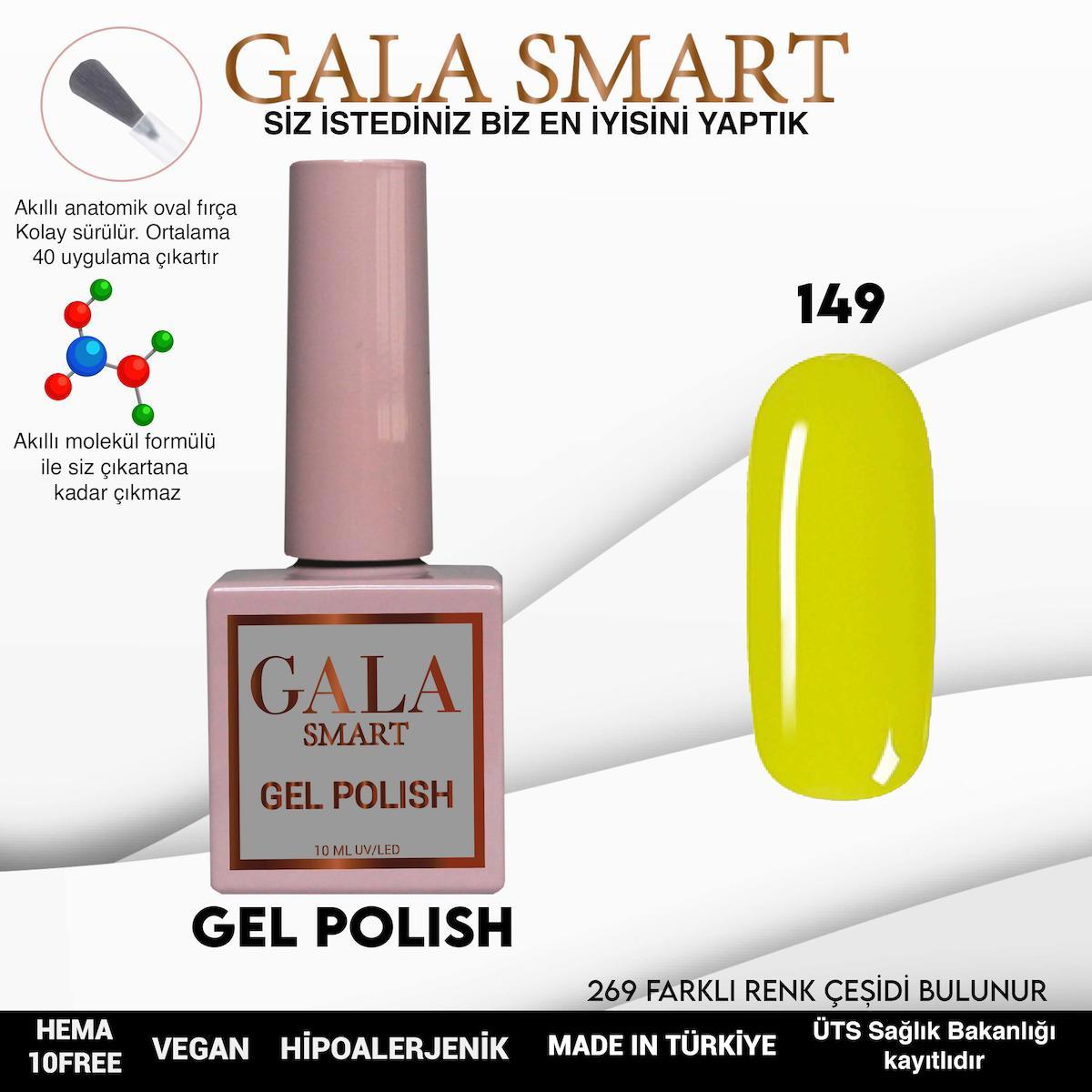 Gala Smart 149 Sarı Parlak Kalıcı Oje