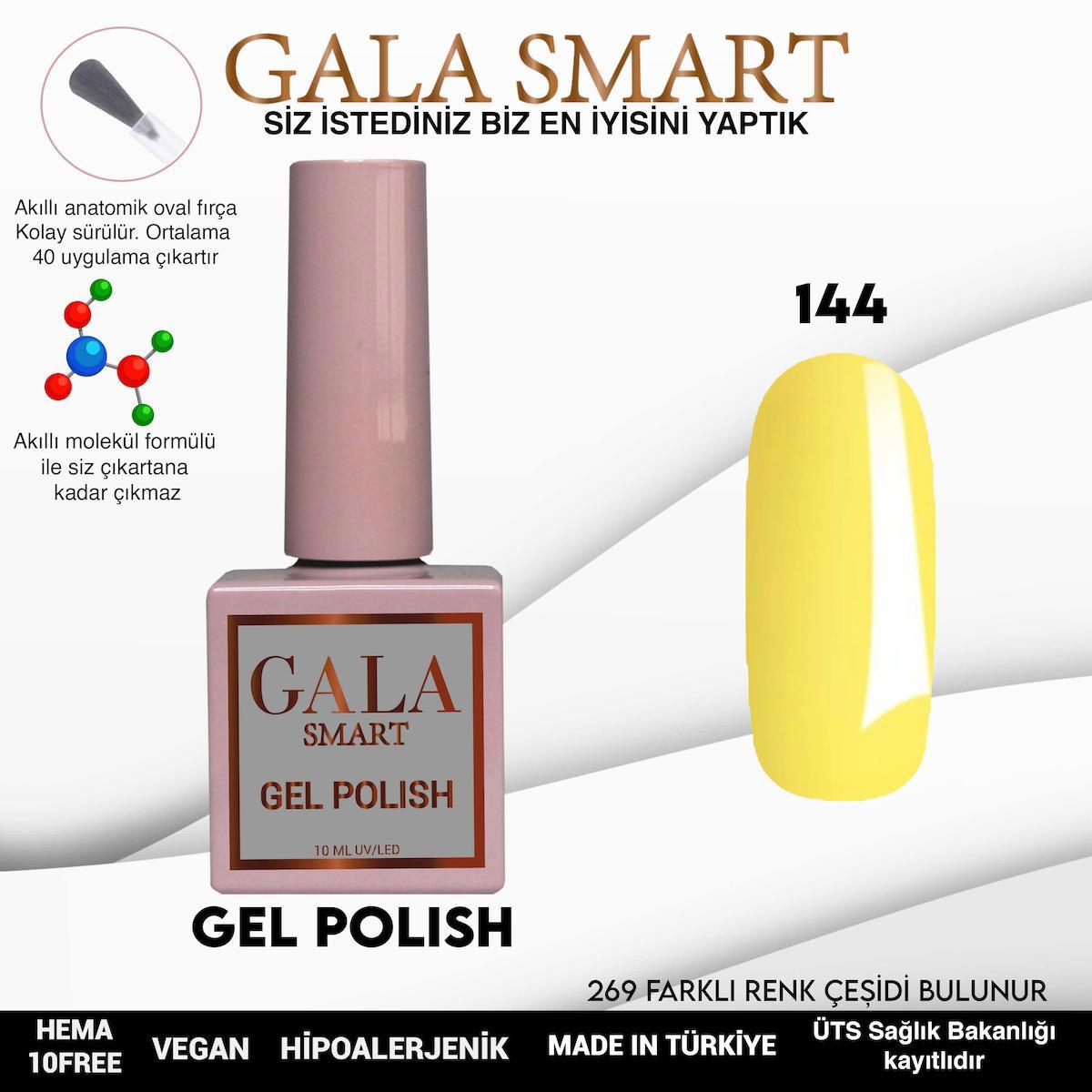 Gala Smart 144 Sarı Parlak Kalıcı Oje