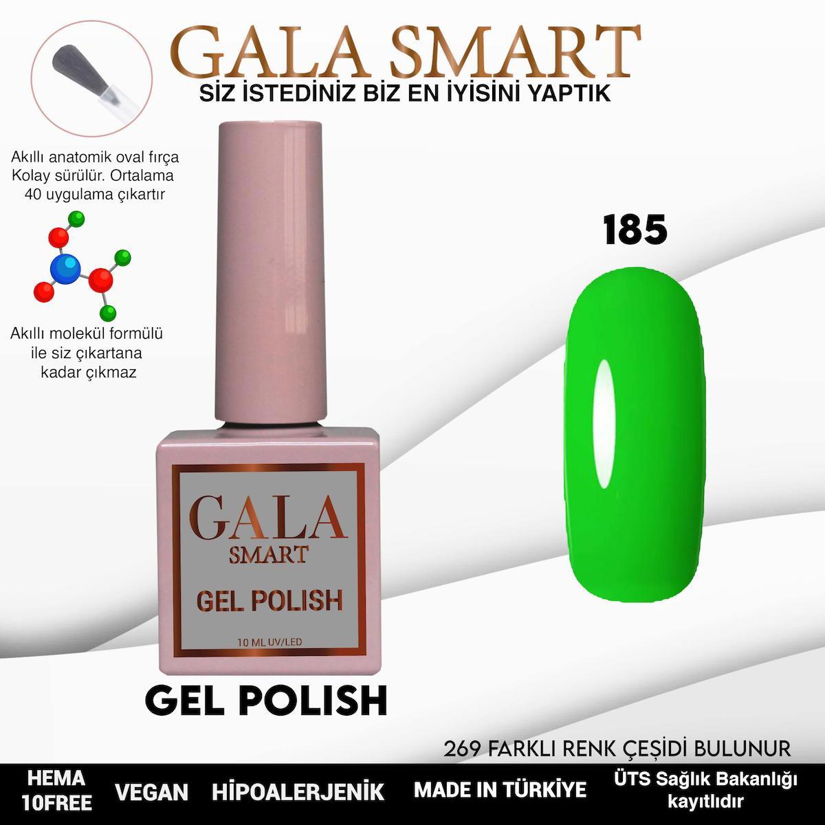 Gala Smart 185 Yeşil Parlak Kalıcı Oje
