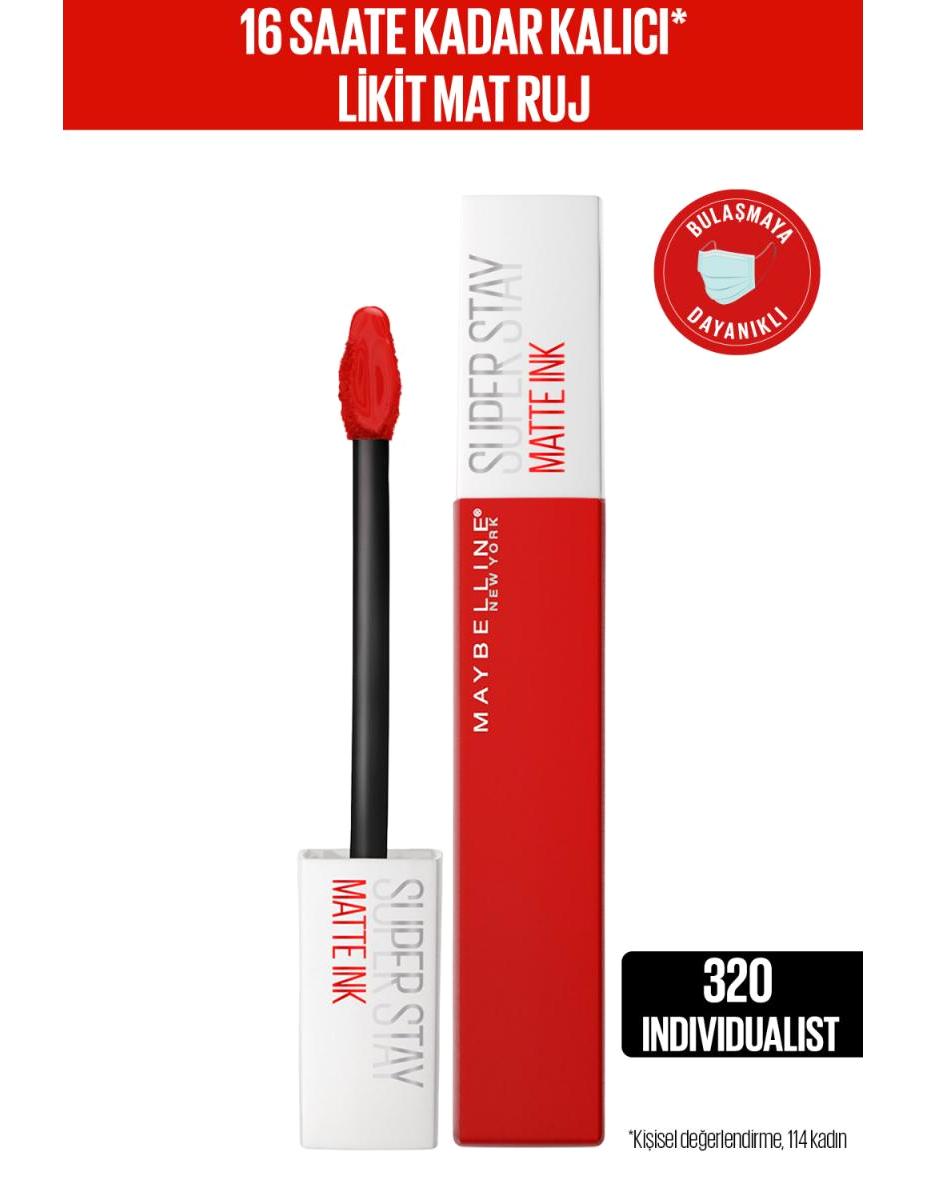 Maybelline New York 320 İndividualist Kalıcı Mat Likit Fırçalı Ruj