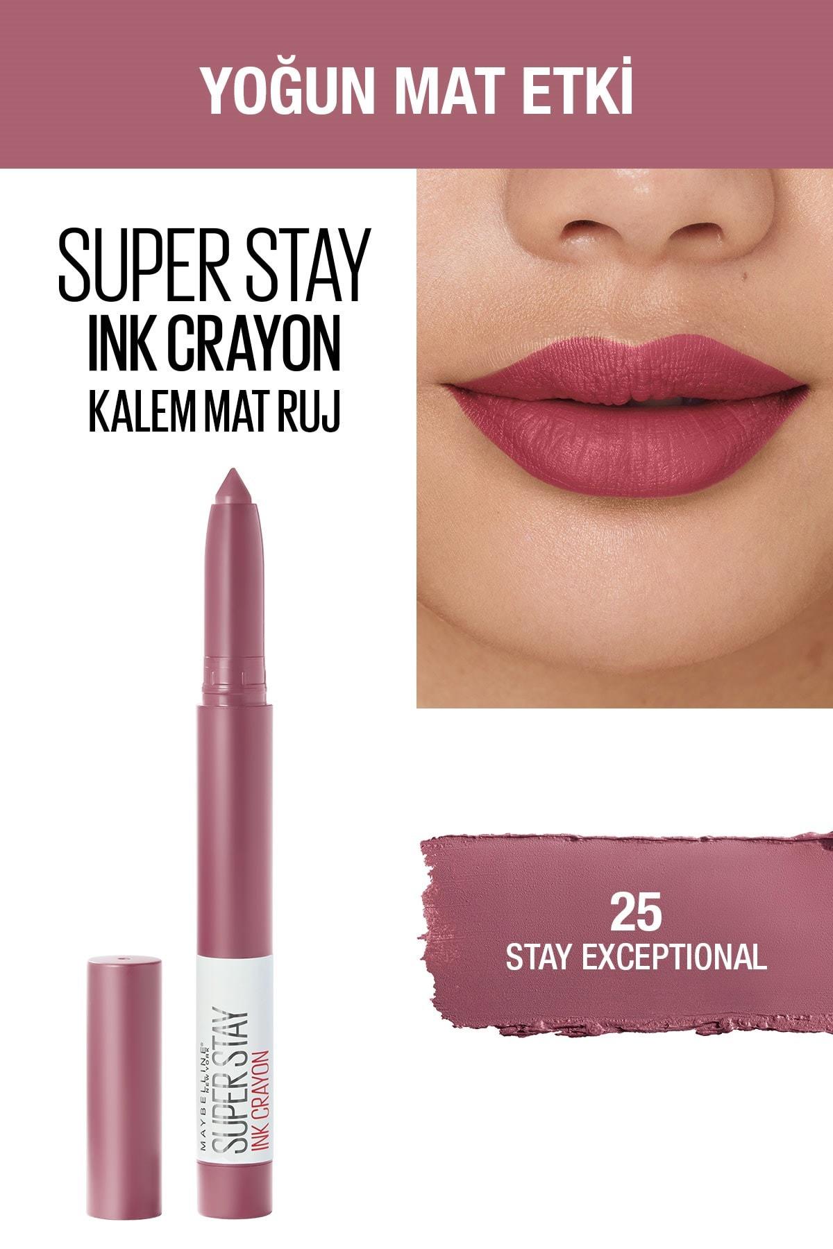 Maybelline New York 25 Stay Exceptional Kalıcı Mat Krem Kalem Ruj