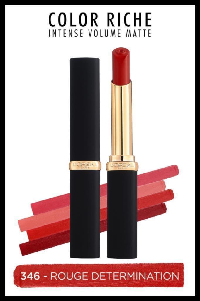 L'Oréal Paris 346 Rouge Determination Kalıcı Mat Krem Lipstick Ruj