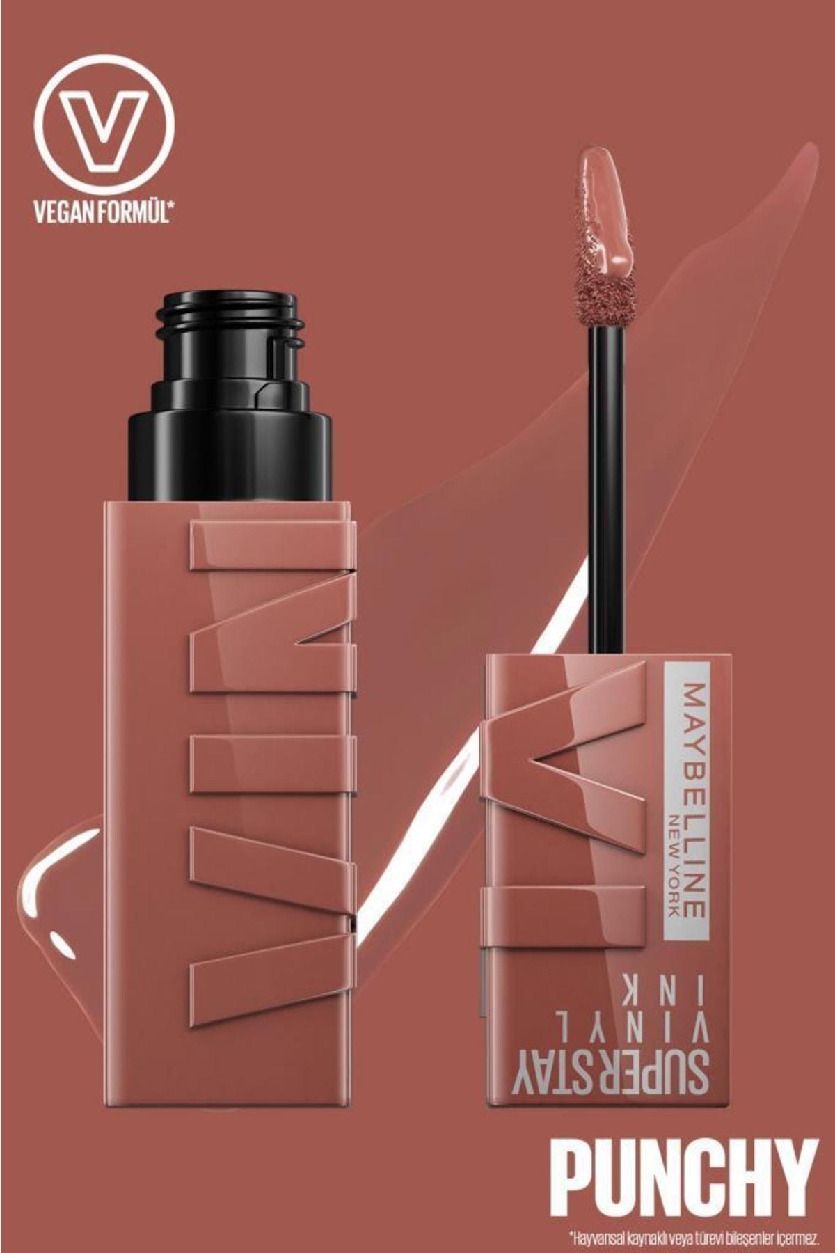 Maybelline New York 120 Punchy Kalıcı Parlak Likit Fırçalı Ruj