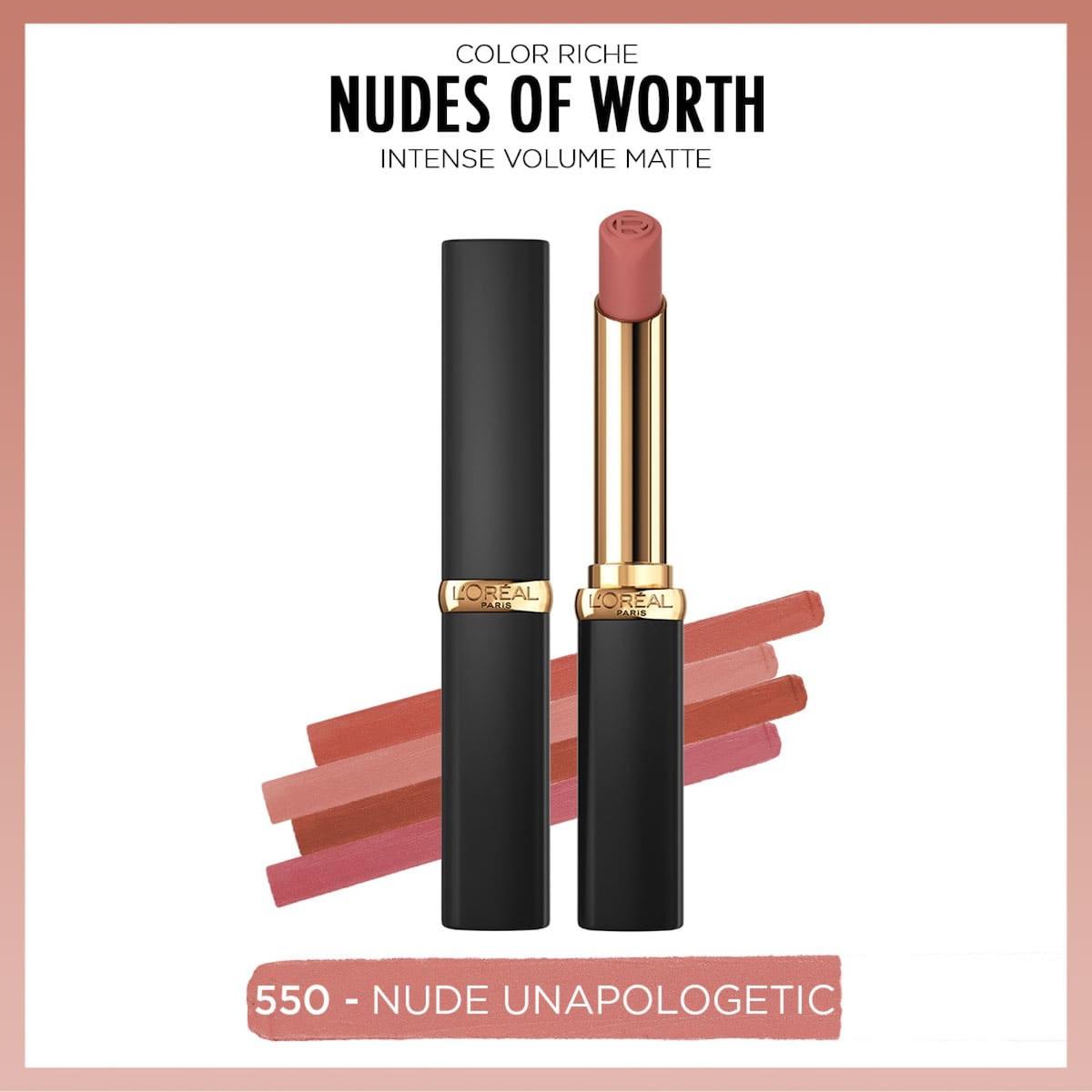 L'Oréal Paris 550 Nude Unapologetic Kalıcı Mat Krem Lipstick Ruj